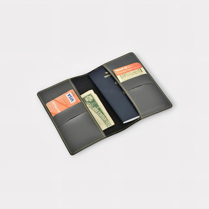 Men Gift Combo of 4 – Customized Wallet, Key Ring, Passport Cover & Goggle Cover with Name and Charm.