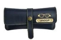 Personalized Name & Charm Leather Sunglass Case Cover for Men & Women