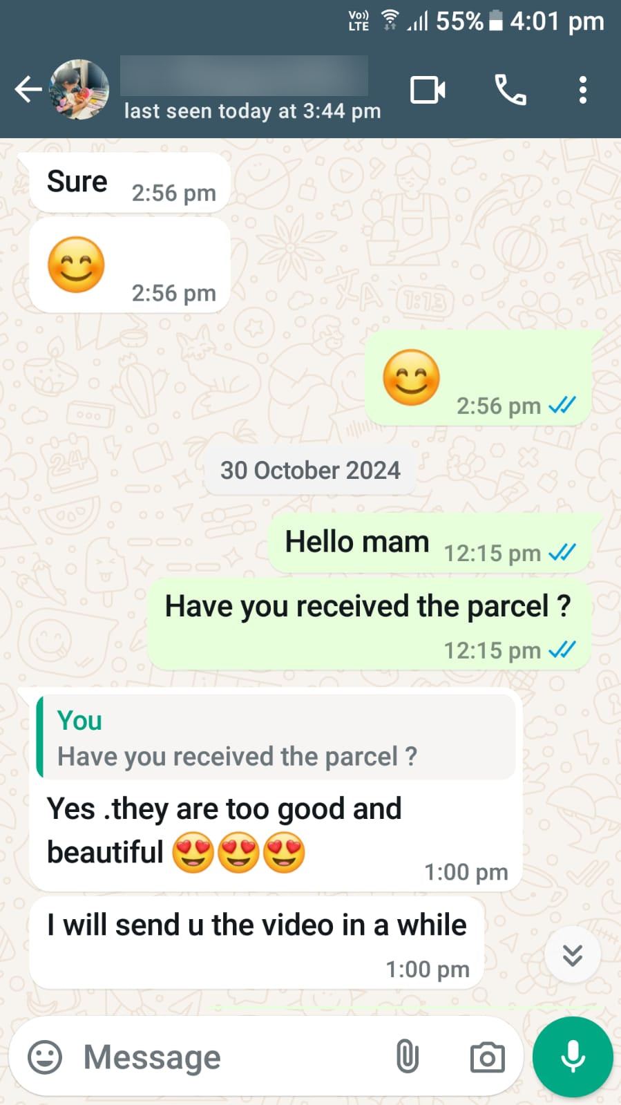 Customer review screenshots